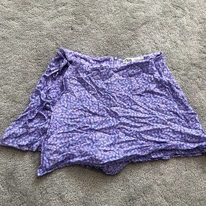 Purple Floral Zara Skort Size M